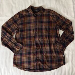 Eddie Bauer Multicolor Long Sleeve Button Down Flannel
Shirt